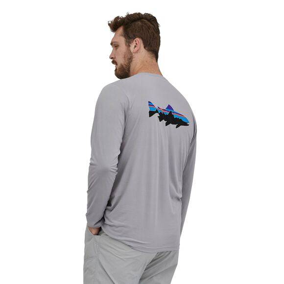 Bqa M's L/S Cap Cool Daily Fish Graphic Shirt - Nextwavemarket