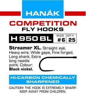 Hanak H950Bl Barbless 2Xl Streamer Hook - 25 Pack - Nextwavemarket