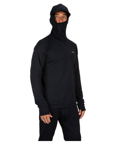 Heavyweight Baselayer Hoody Black - Nextwavemarket