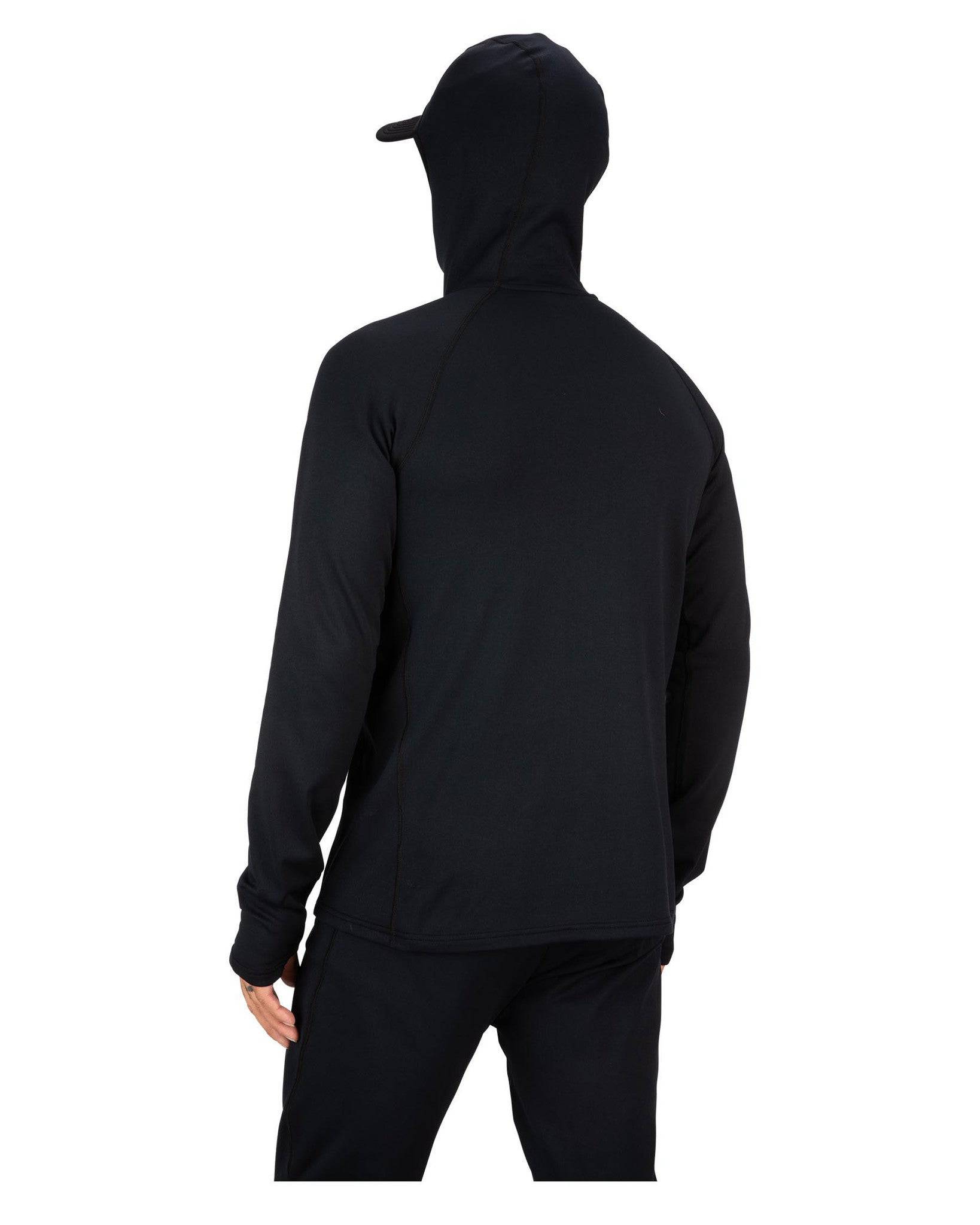 Heavyweight Baselayer Hoody Black - Nextwavemarket