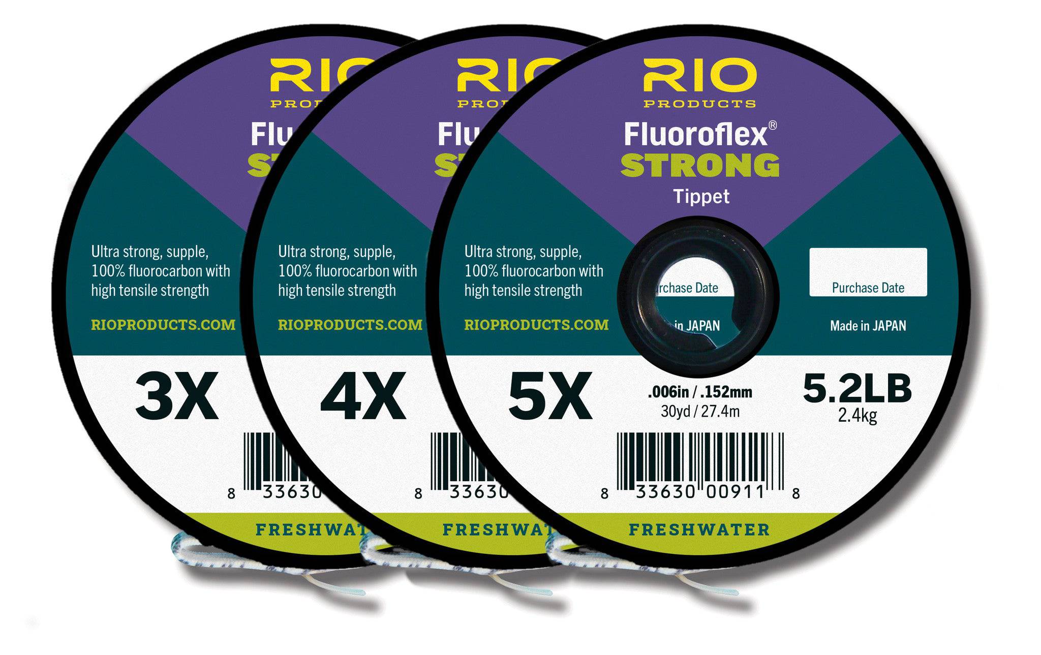 Rio Fluoroflex Strong Tippet 3 - Pack 4X - 6X - Nextwavemarket